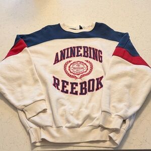 Anine Bing White and Blue Sweater